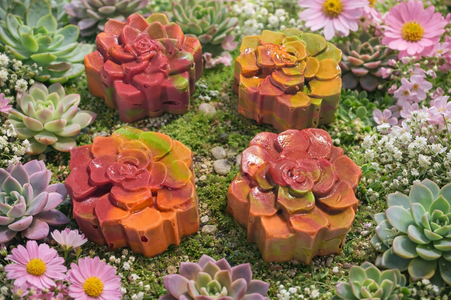 Succulents Goat Milk & Tallow Soap Bar – Fresh Botanical Artisan Bar
