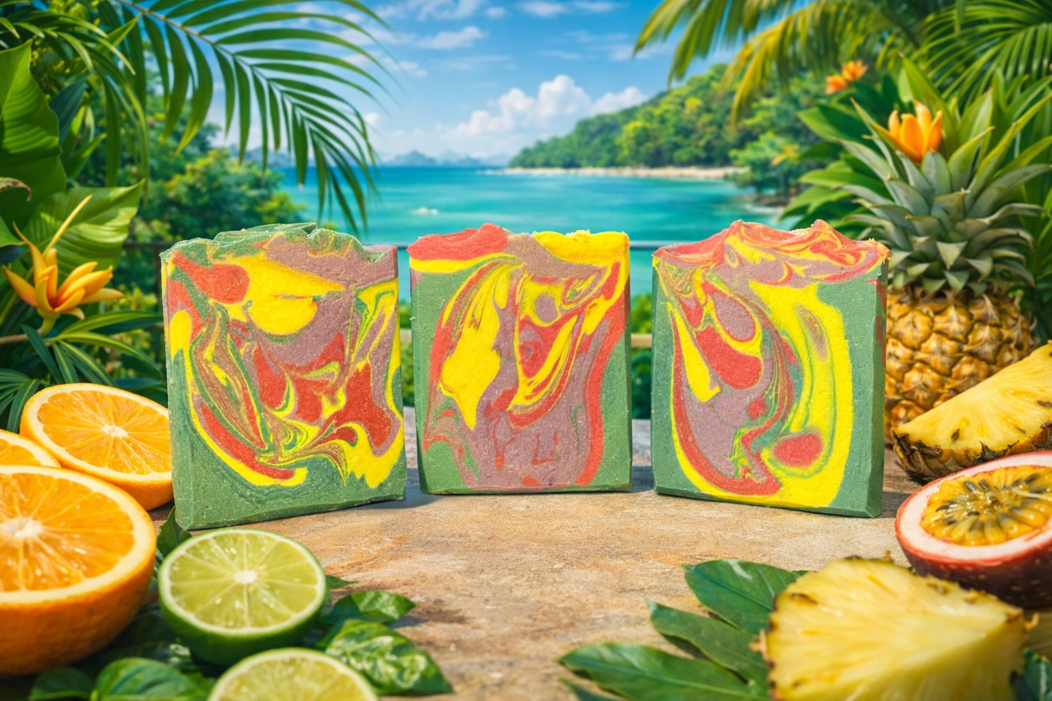 Island Breeze Goat Milk & Tallow Soap Bar – Citrus, Lime & Grapefruit