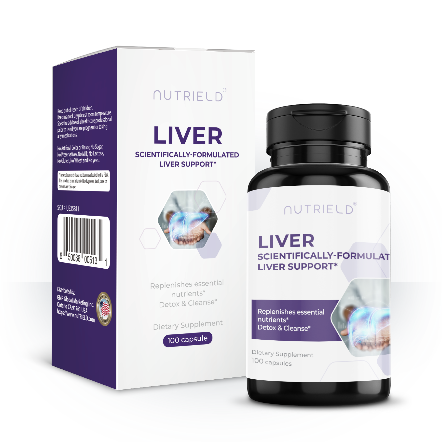 nuTRIELD LiverShield PQQ+ — Advanced Liver Wellness with NAC, Milk Thistle & PQQ