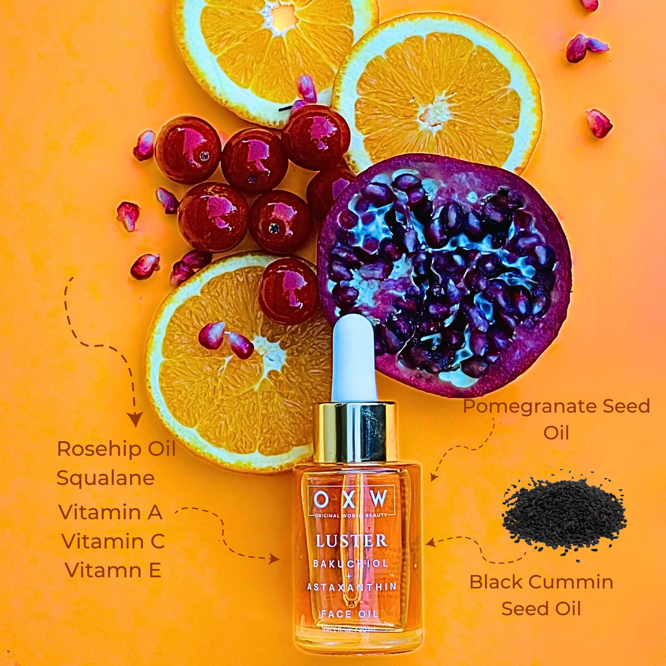 Luster Bakuchiol + Astaxanthin Face Oil — Retinol Alternative