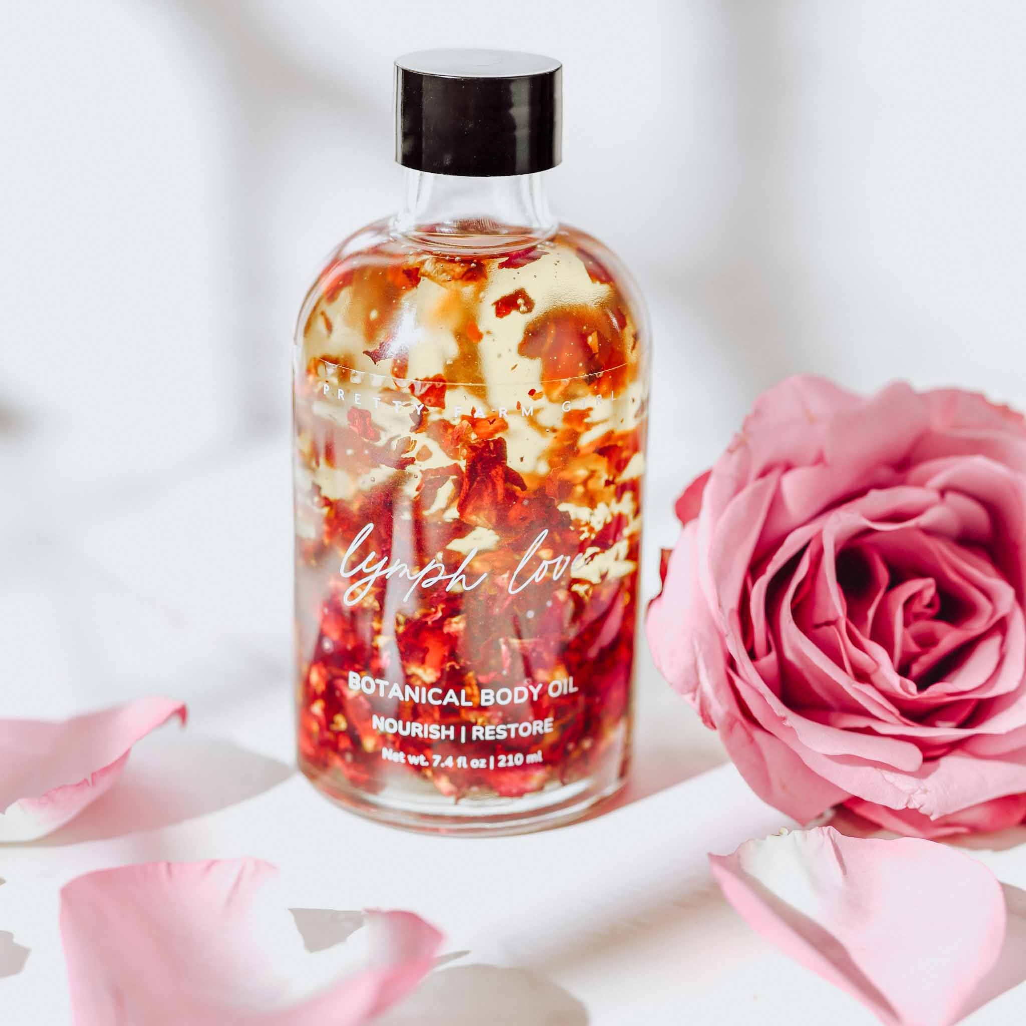 Lymph Love Natural Body Oil – Botanical Blend for Lymphatic Massage