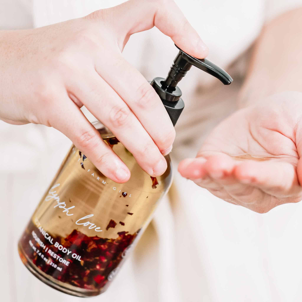 Lymph Love Natural Body Oil – Botanical Blend for Lymphatic Massage