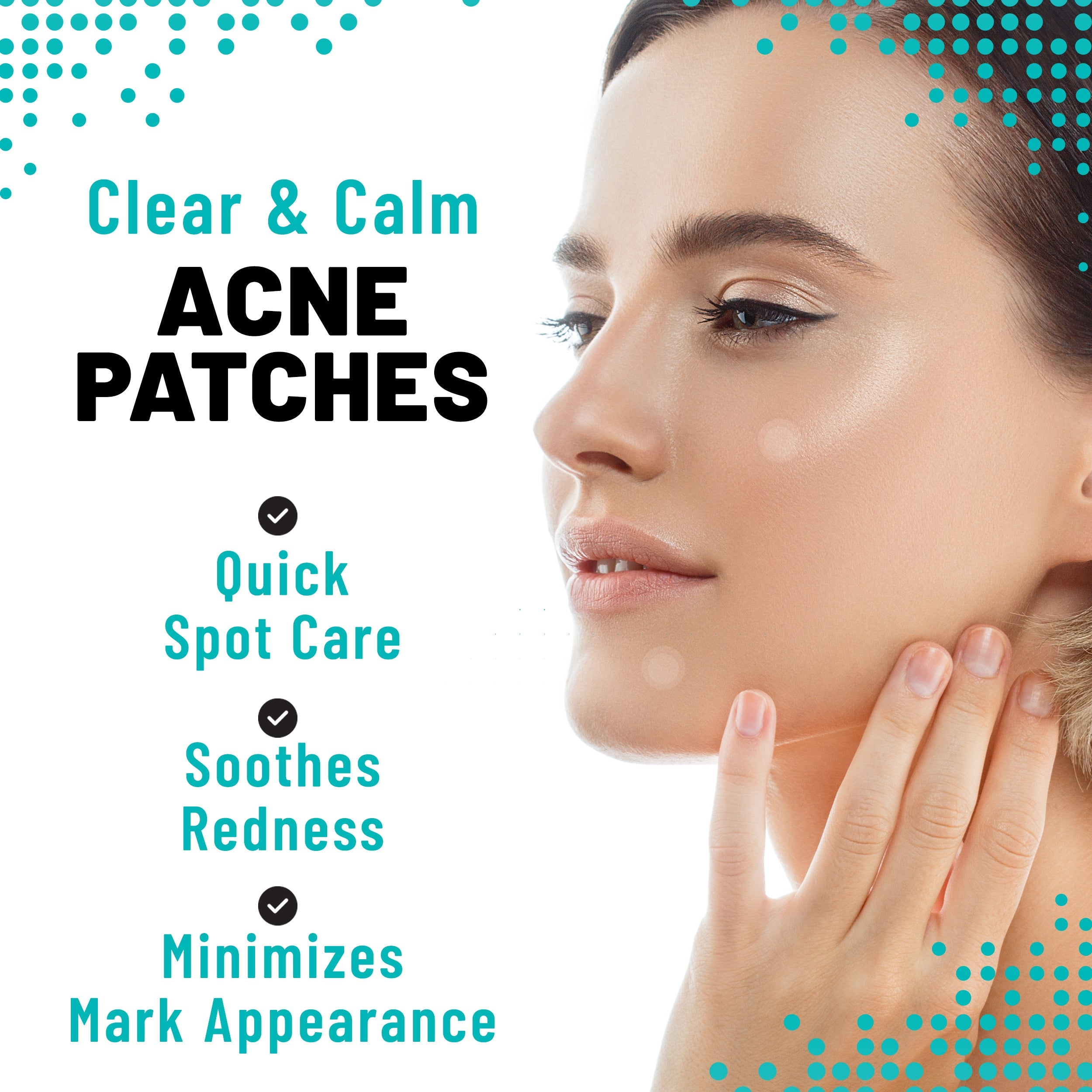 Microdarts Patches Targeted Blemish & Skin Support with Hyaluronic Acid, Salicylic Acid & Niacinamide, 18 Patches