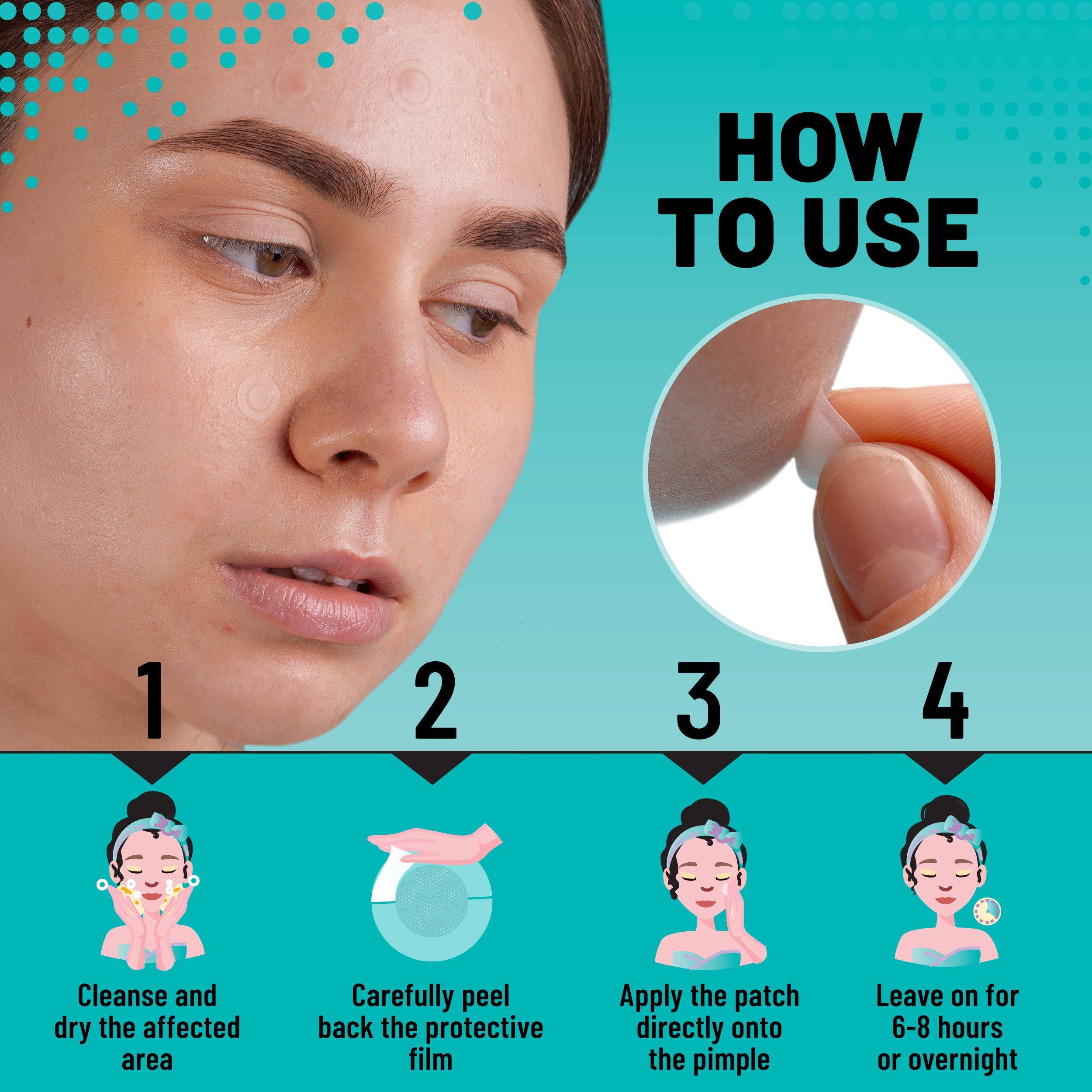 Microdarts Patches Targeted Blemish & Skin Support with Hyaluronic Acid, Salicylic Acid & Niacinamide, 18 Patches