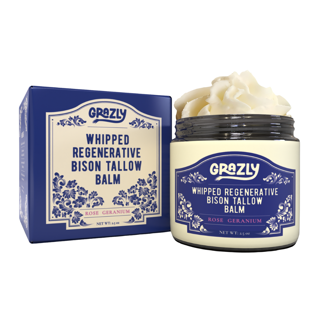 Whipped Bison Tallow & Manuka Honey Moisturizing Balm – Regenerative Skin Nourishment