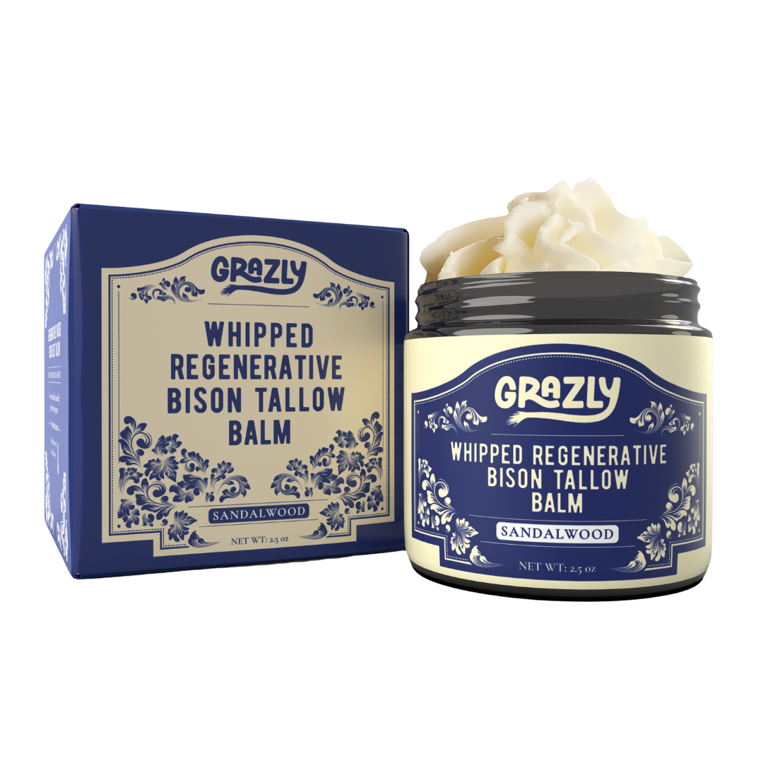 Whipped Bison Tallow & Manuka Honey Moisturizing Balm – Regenerative Skin Nourishment