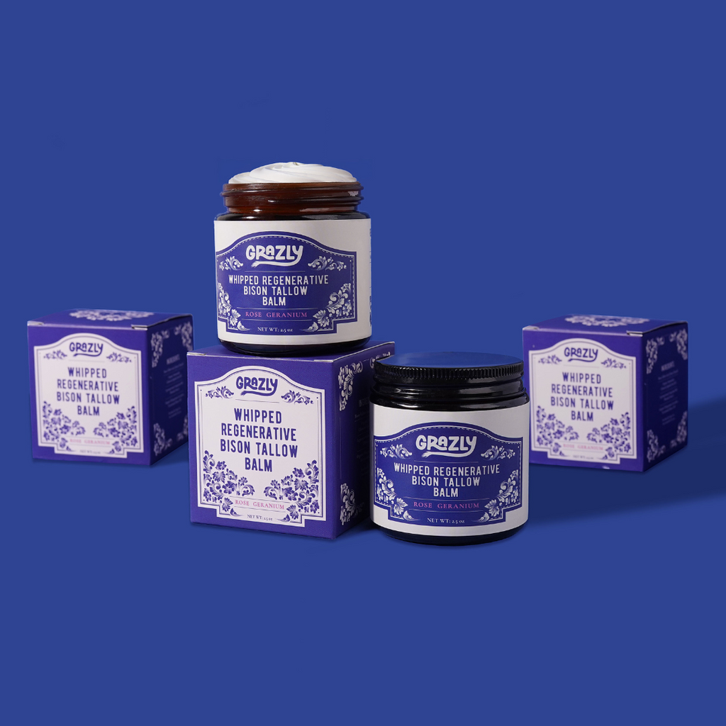 Whipped Bison Tallow & Manuka Honey Moisturizing Balm – Regenerative Skin Nourishment