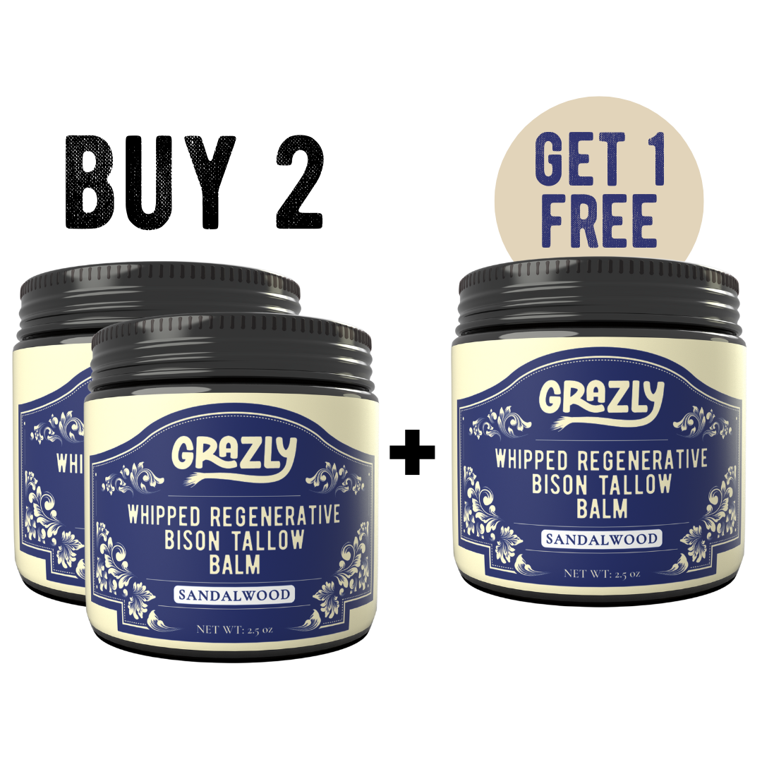 Whipped Bison Tallow & Manuka Honey Moisturizing Balm – Regenerative Skin Nourishment