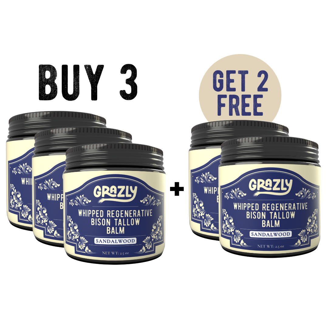 Whipped Bison Tallow & Manuka Honey Moisturizing Balm – Regenerative Skin Nourishment