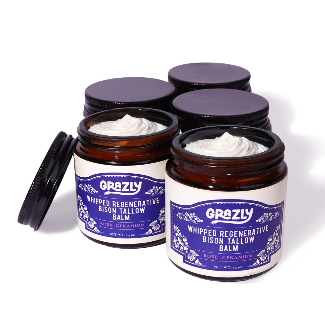 Whipped Bison Tallow & Manuka Honey Moisturizing Balm – Regenerative Skin Nourishment