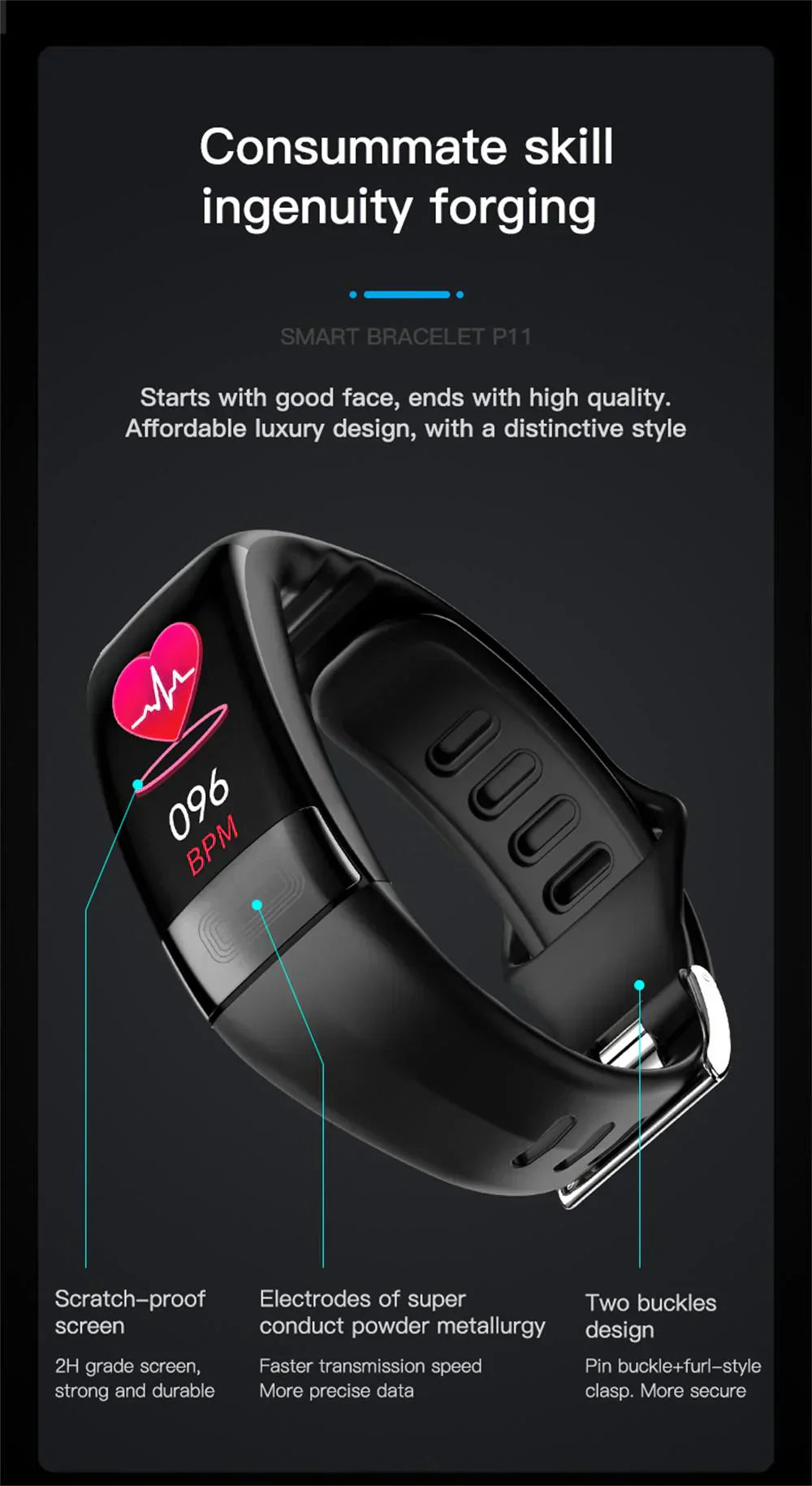 VitaPulse Health Monitoring Smartwatch — ECG, Heart Rate, Blood Pressure & Sleep Tracking
