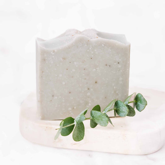 Salt + Sea Bar – Handmade Tallow & Goat Milk Soap with Eucalyptus & Peppermint