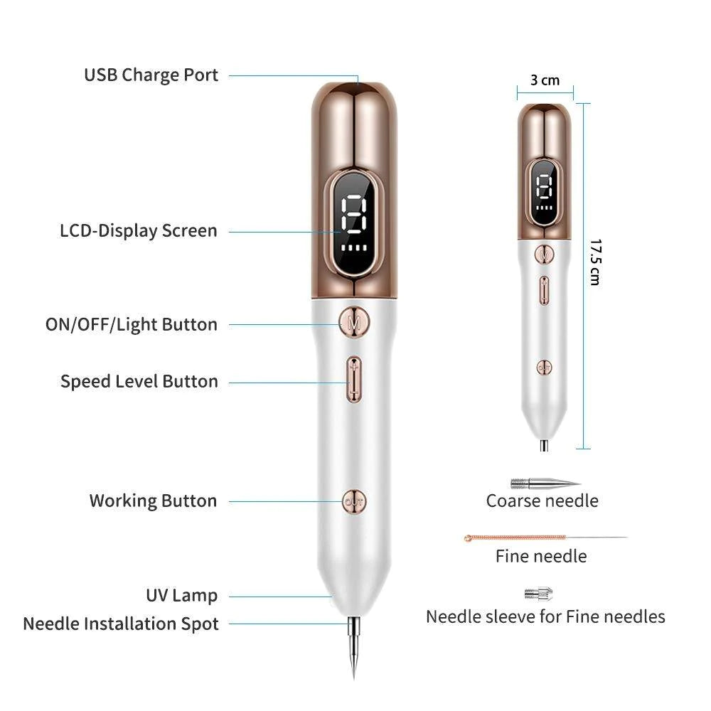 Plasma Skin Care Pen — 9 Intensity Levels for Professional Skin Rejuvenation