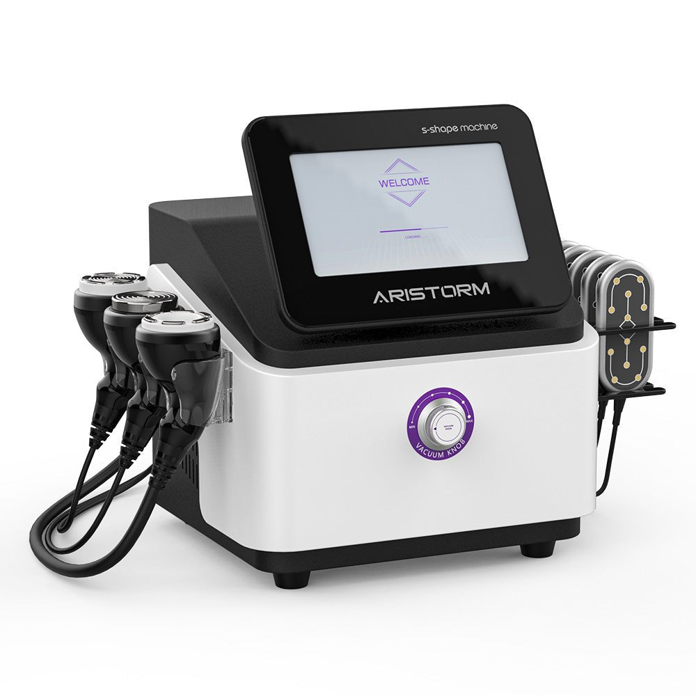 Aristorm 4-in-1 S-Shape Multi-Frequency Cavitation RF & 160mW LED Laser Lipo System