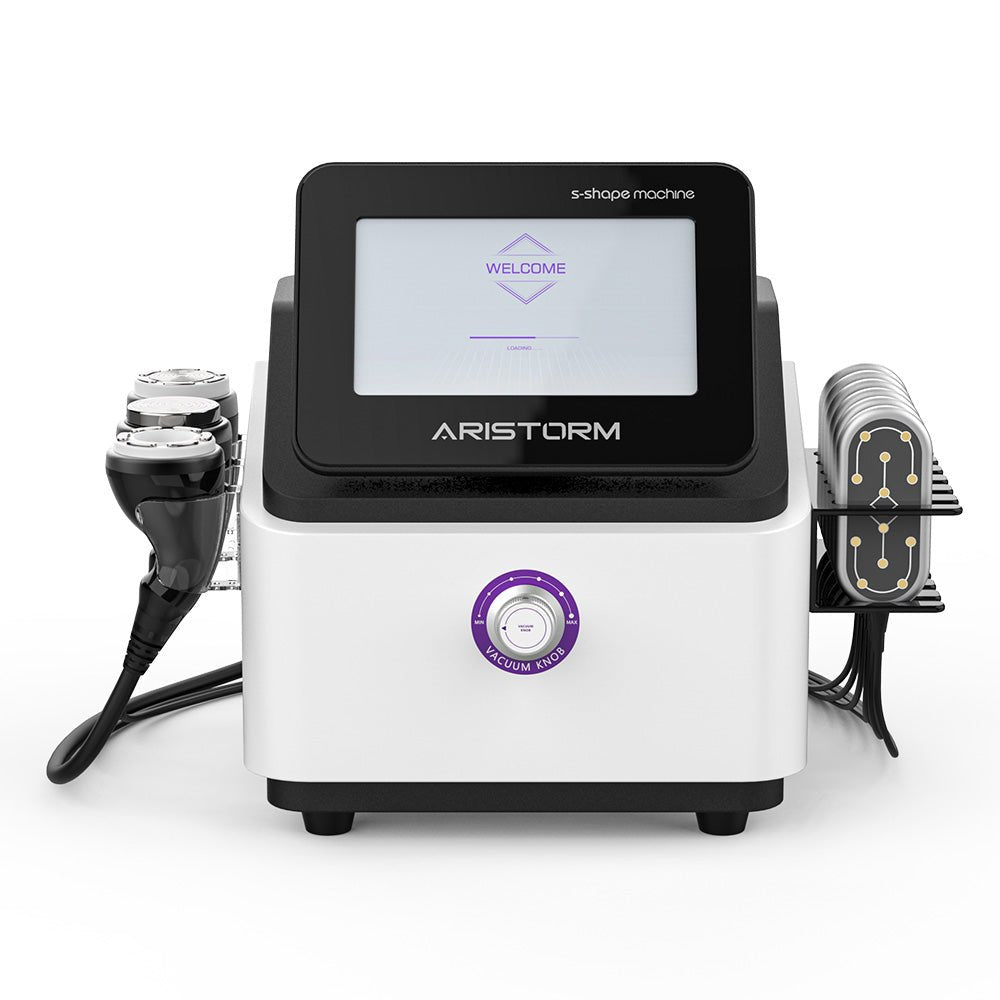 Aristorm 4-in-1 S-Shape Multi-Frequency Cavitation RF & 160mW LED Laser Lipo System