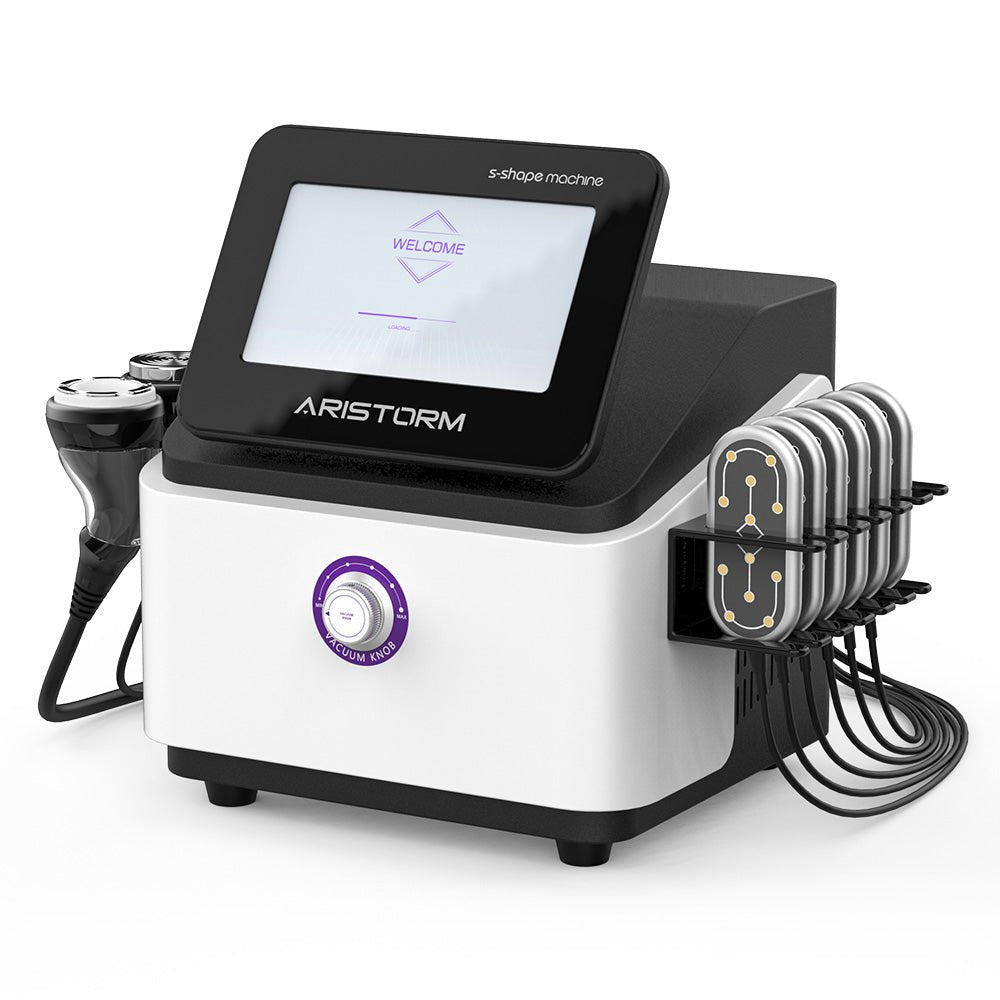 Aristorm 4-in-1 S-Shape Multi-Frequency Cavitation RF & 160mW LED Laser Lipo System