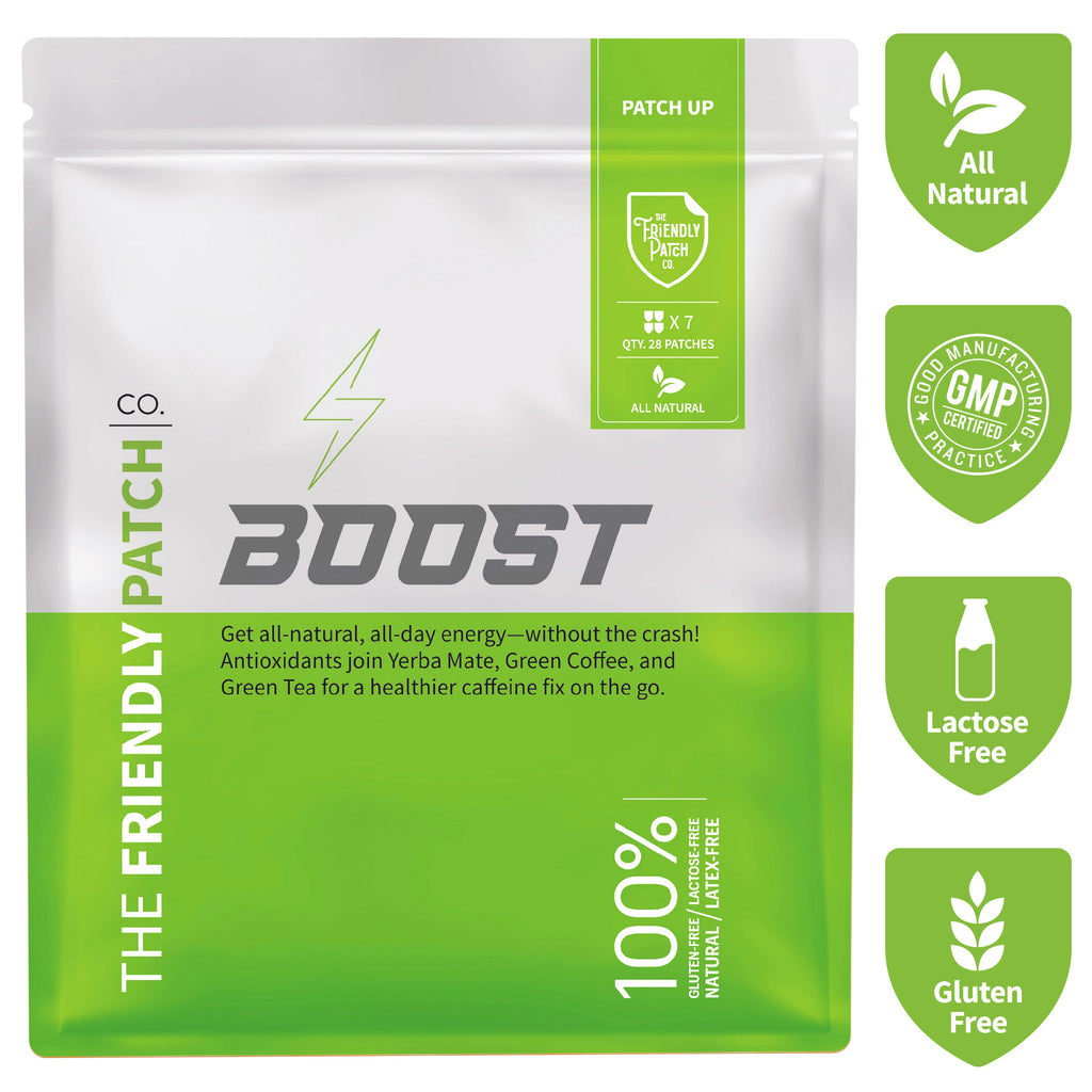 Boost Energy Patches: B12 & Guarana Transdermal Energy - 28 Pack