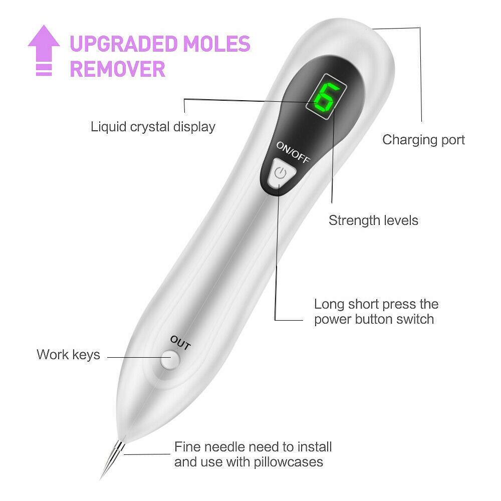 Electric Laser Plasma Pen — Mole, Wart & Dark Spot Removal Device