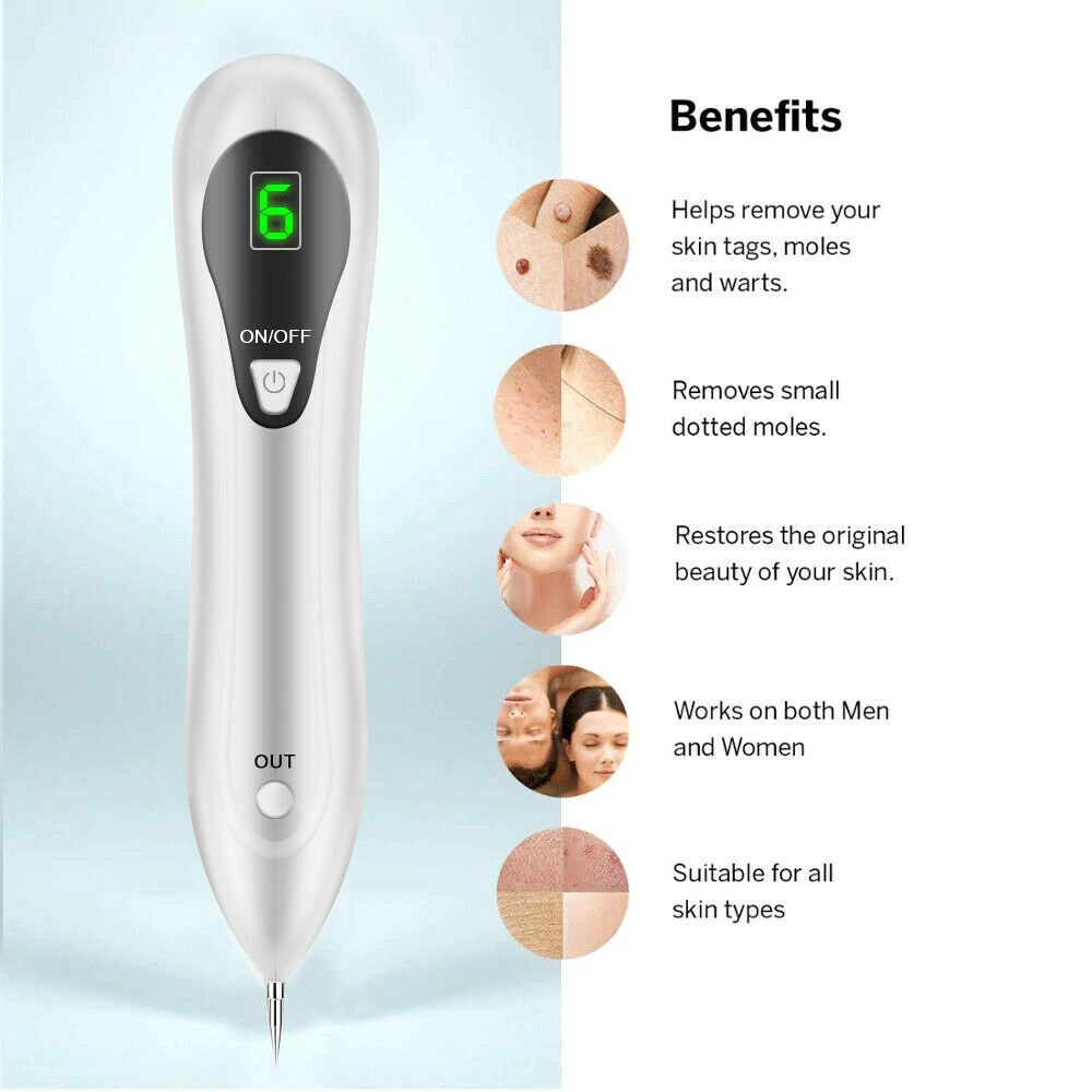 Electric Laser Plasma Pen — Mole, Wart & Dark Spot Removal Device