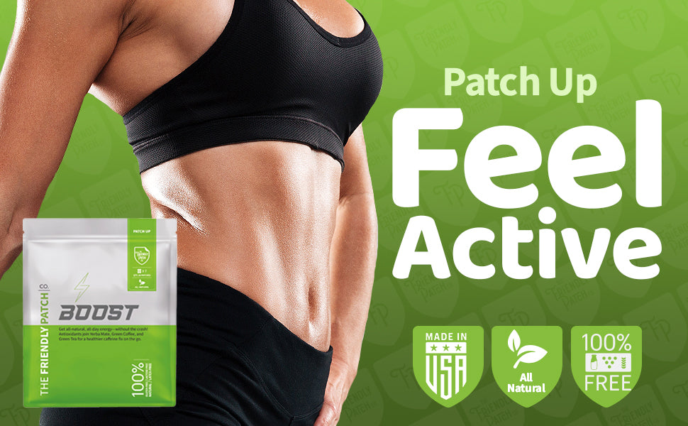 Boost Energy Patches: B12 & Guarana Transdermal Energy - 28 Pack