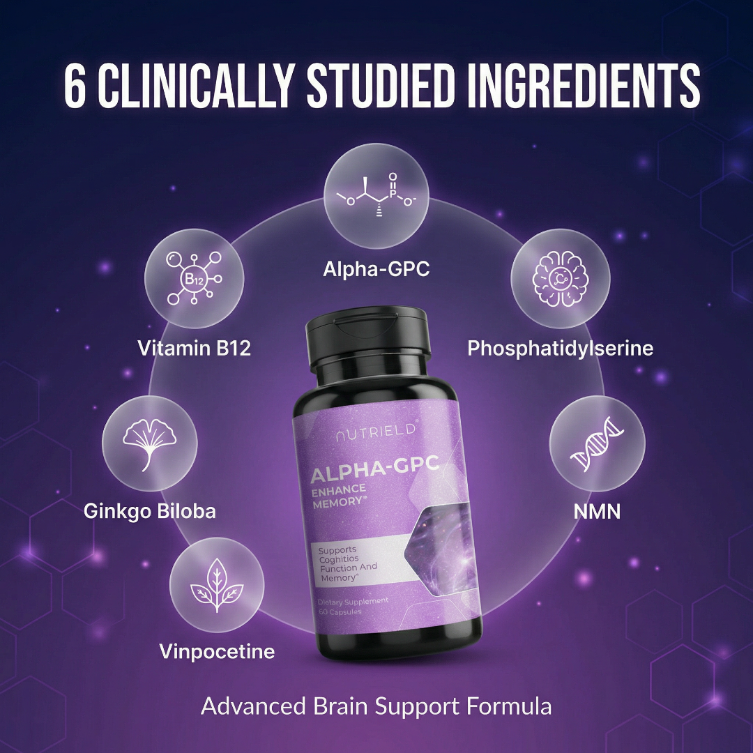 nuTRIELD Alpha-GPC — Premium Cognitive Formula with Phosphatidylserine & β-NMN