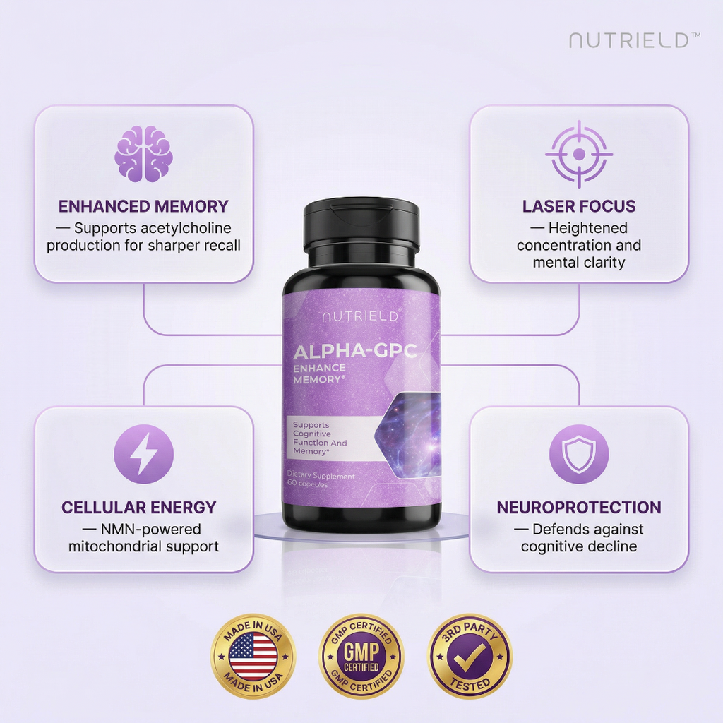 nuTRIELD Alpha-GPC — Premium Cognitive Formula with Phosphatidylserine & β-NMN