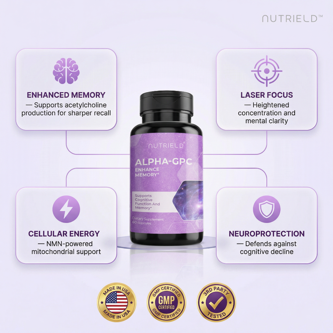 nuTRIELD Alpha-GPC — Premium Cognitive Formula with Phosphatidylserine & β-NMN