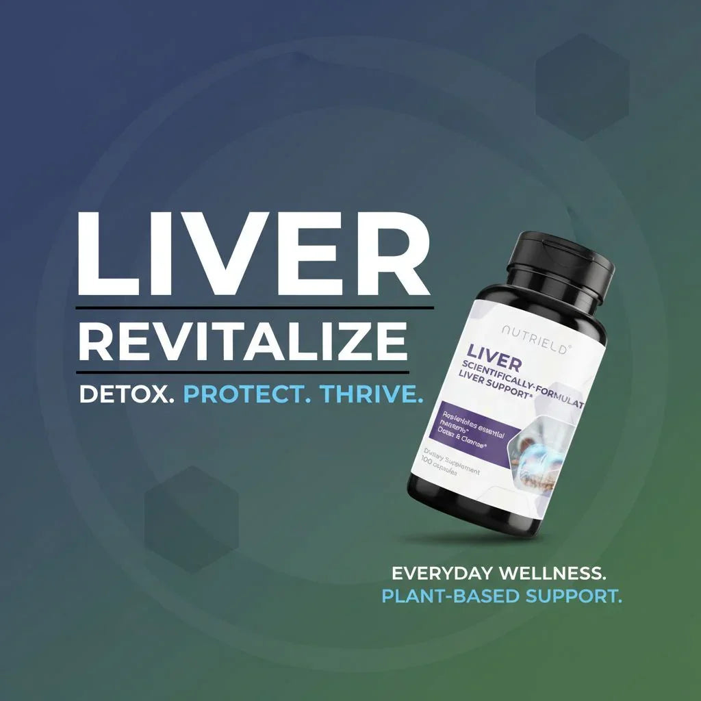 nuTRIELD LiverShield PQQ+ — Advanced Liver Wellness with NAC, Milk Thistle & PQQ