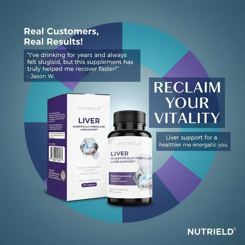 nuTRIELD LiverShield PQQ+ — Advanced Liver Wellness with NAC, Milk Thistle & PQQ