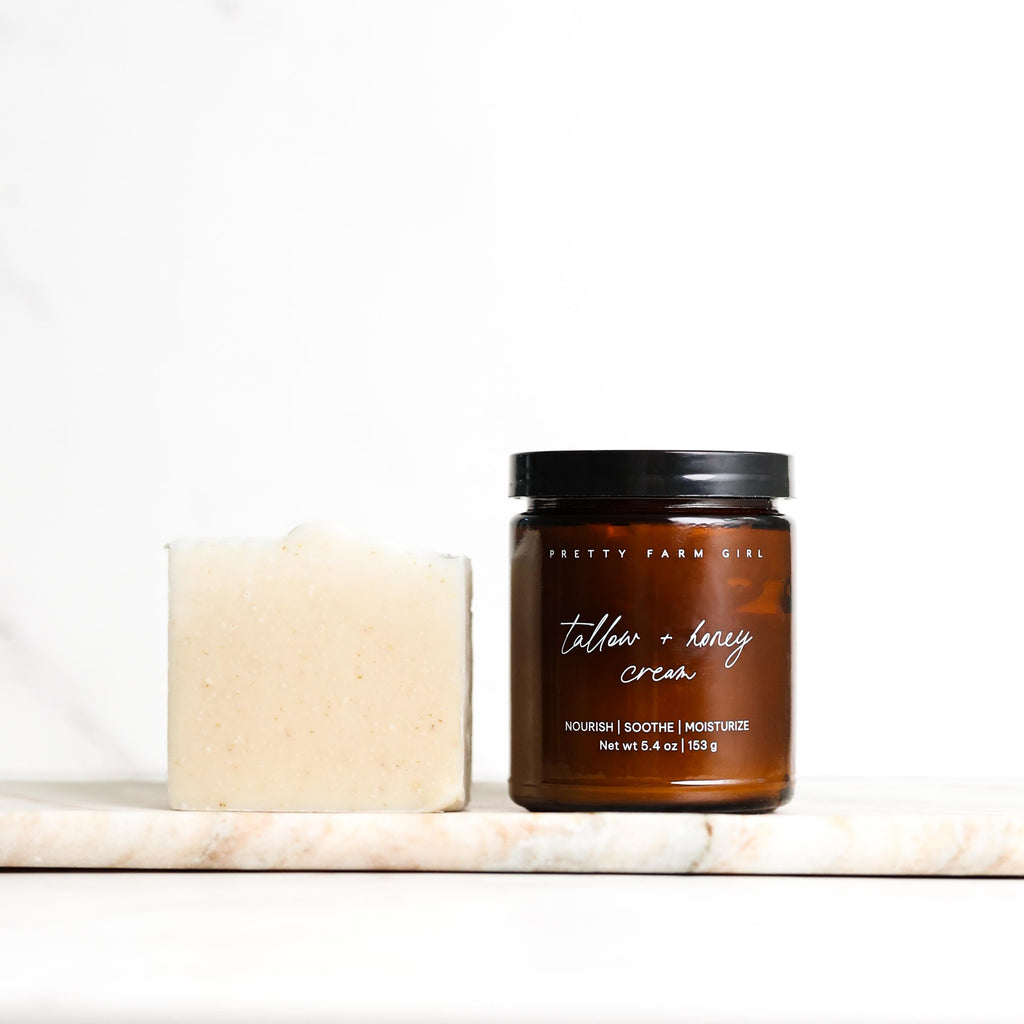 Gentle Care Duo for Mom + Baby – Fragrance Free Tallow Body Butter & Soap