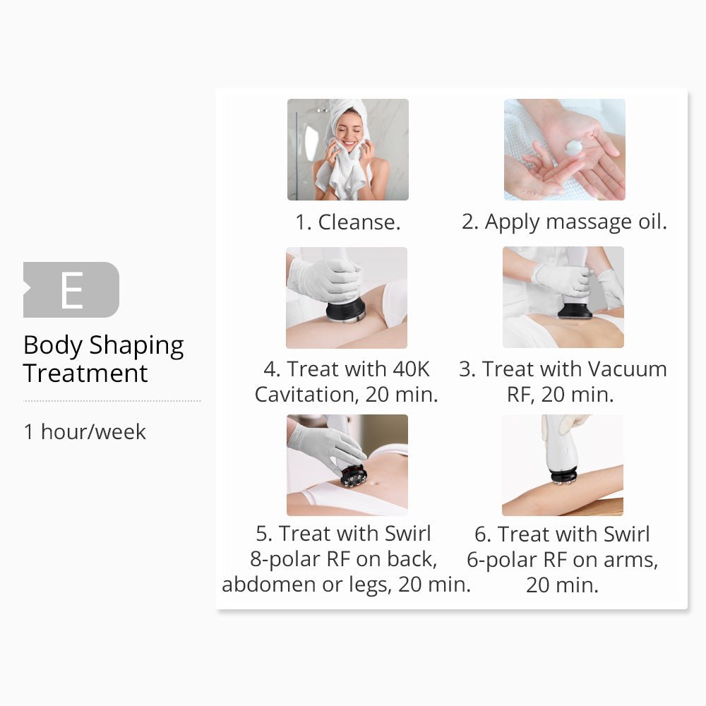 Shape Tactics 360° 3D Rotating RF Cavitation & Vacuum Body Contouring System