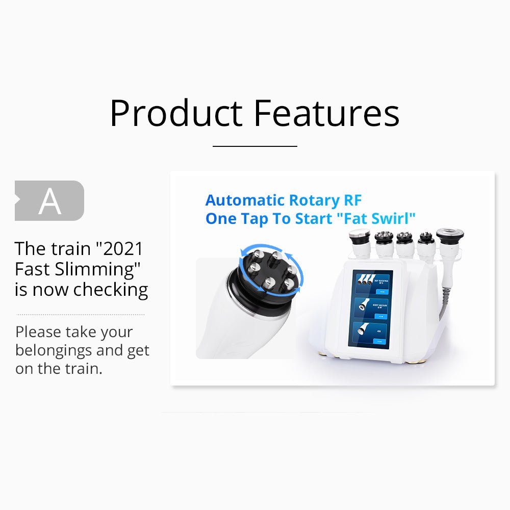 Shape Tactics 360° 3D Rotating RF Cavitation & Vacuum Body Contouring System