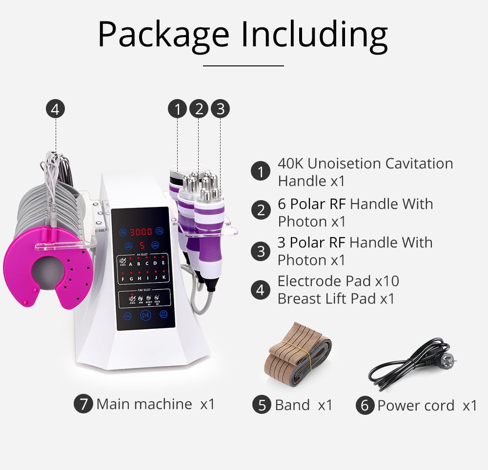 Shape Tactics 4-in-1 40K Unoisetion Cavitation RF & EMS Body Sculpting System