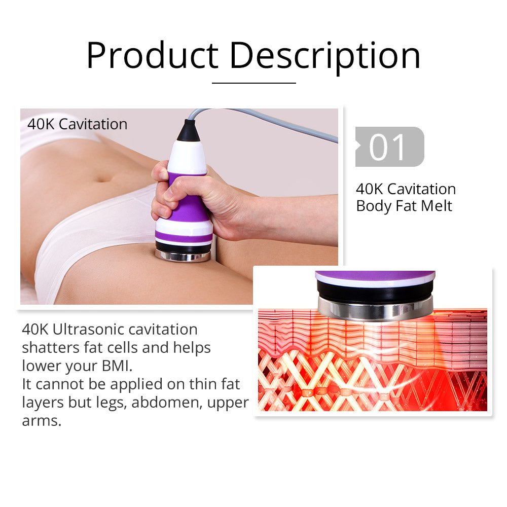 Shape Tactics 4-in-1 40K Unoisetion Cavitation RF & EMS Body Sculpting System