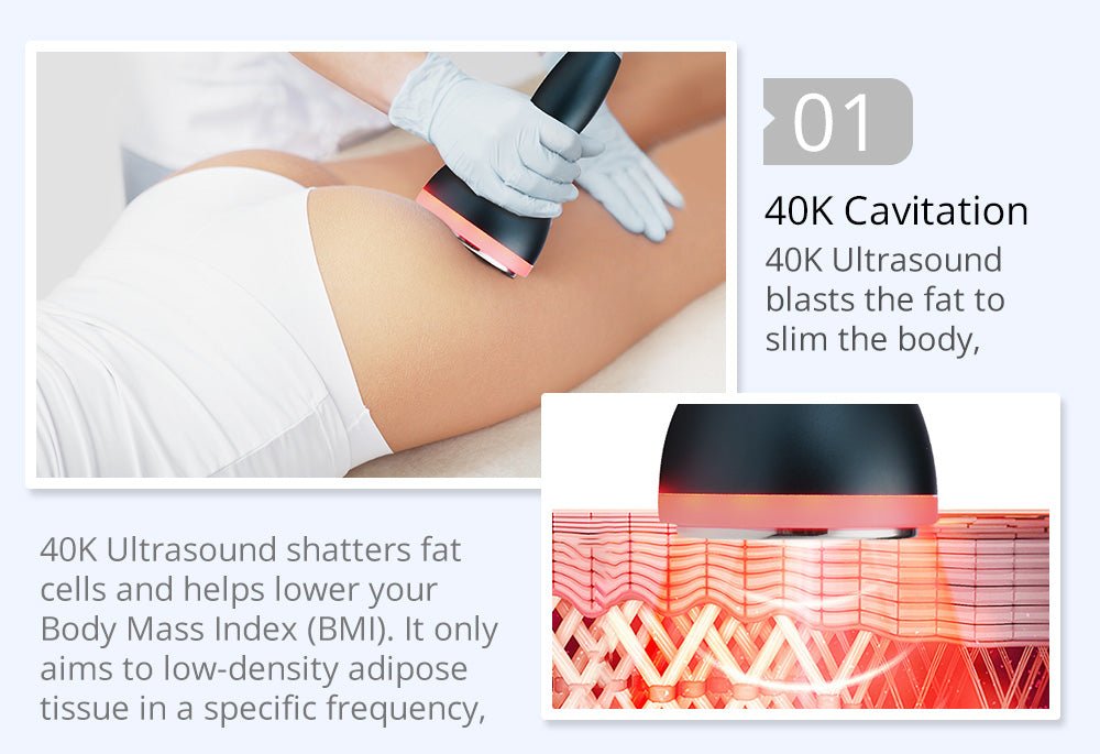 Shape Tactics 40K Cavitation Multi-Polar RF & Vacuum Cup Body Contouring System