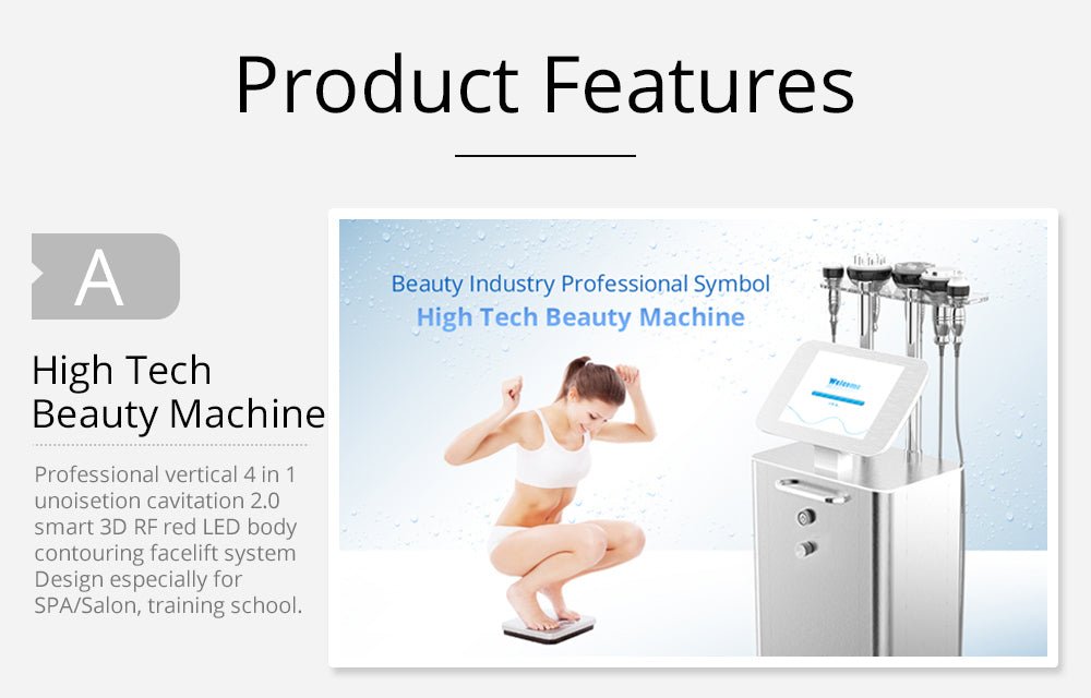Shape Tactics 5-in-1 Unoisetion Cavitation 2.0 & 3D SMART RF Body Contouring System