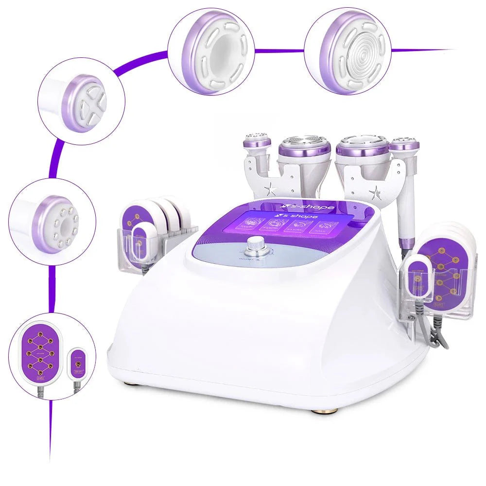 Shape Tactics S-Shape 30K Cavitation 5MHz RF EMS Electroporation & LED Laser Lipo System