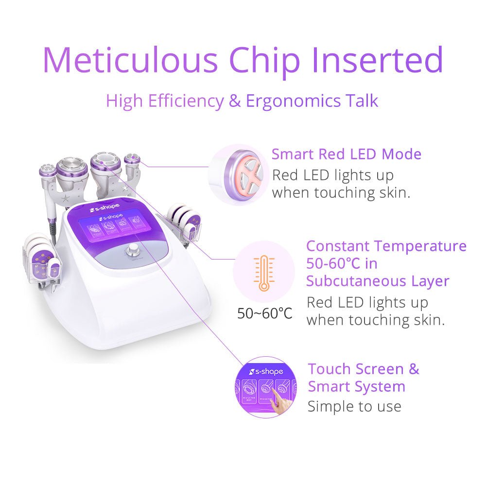 Shape Tactics S-Shape 30K Cavitation 5MHz RF EMS Electroporation & LED Laser Lipo System