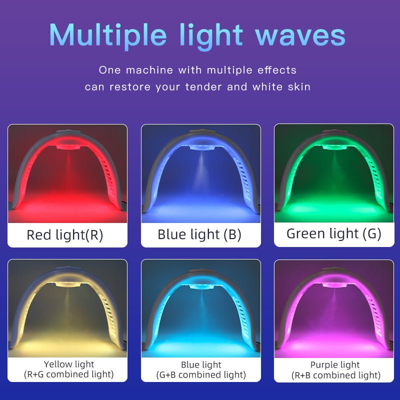 Shape Tactics 7-Color LED Facial Rejuvenation System with Cold Spray & NIR