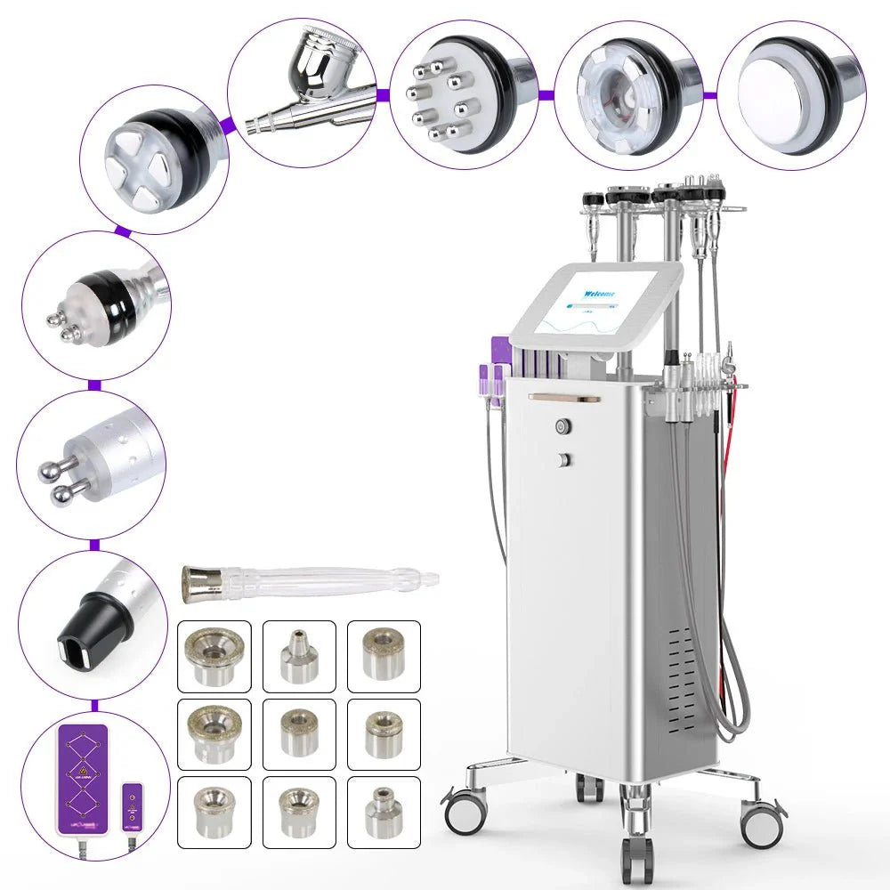 Shape Tactics 8-in-1 Cavitation RF Dermabrasion & LED Laser Lipo Skin Renewal System