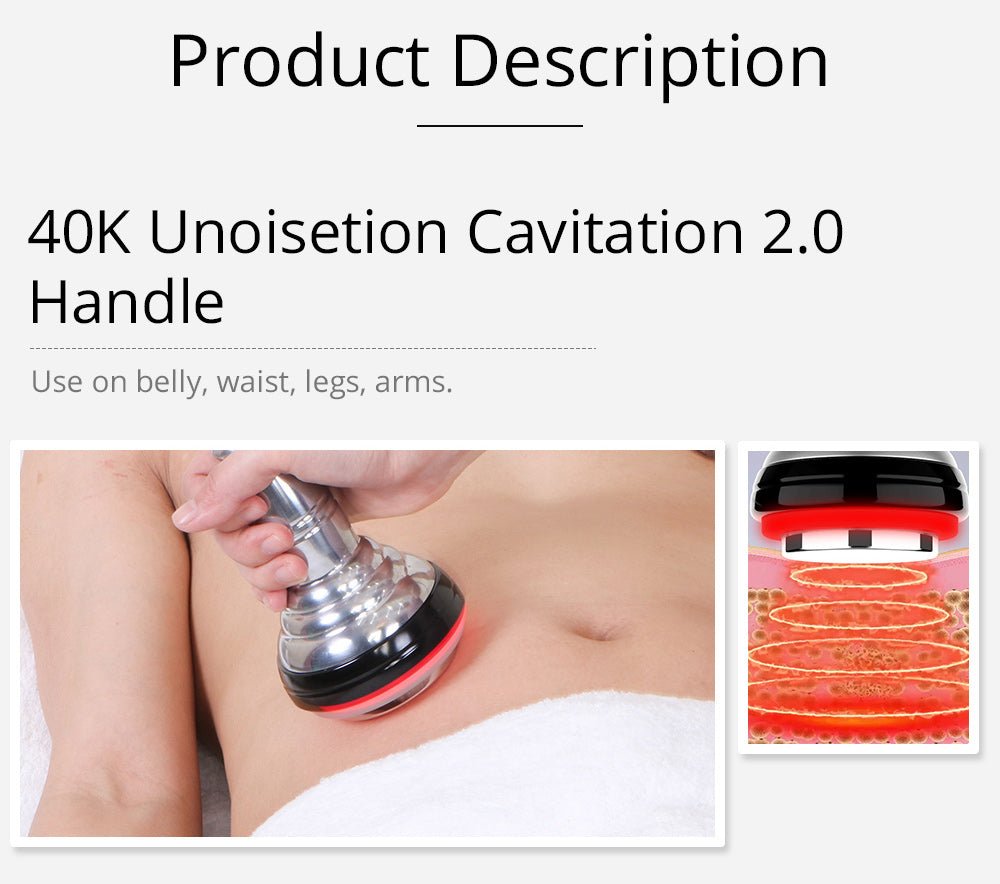 Shape Tactics 8-in-1 Unoisetion Cavitation RF Bio Microcurrent & Hot/Cold Therapy System
