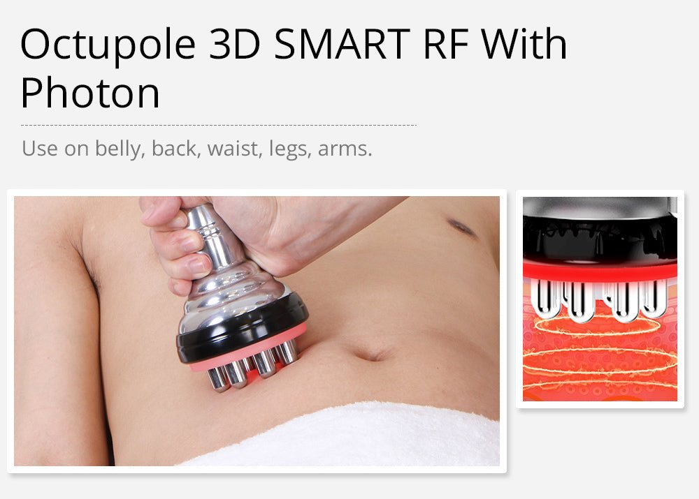 Shape Tactics 8-in-1 Unoisetion Cavitation RF Bio Microcurrent & Hot/Cold Therapy System