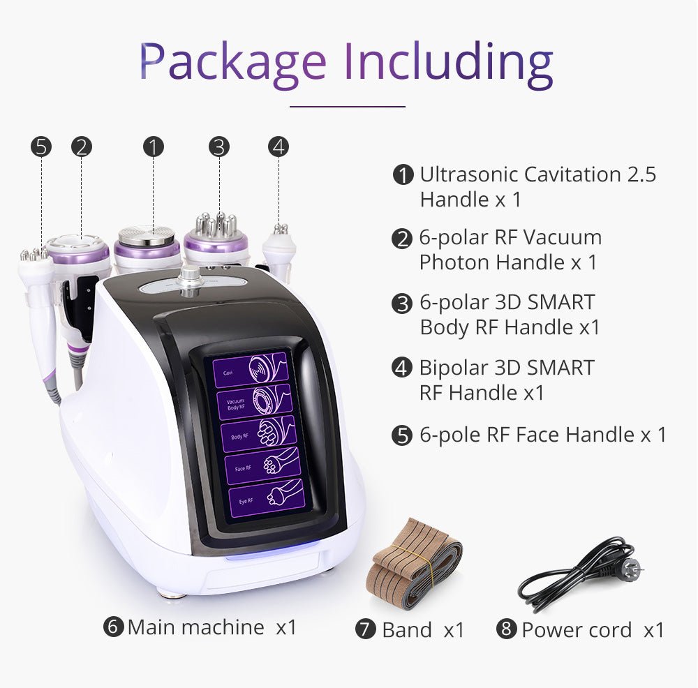 Shape Tactics 5-in-1 40K Cavitation 3D SMART RF & Vacuum Photon Body Contouring System