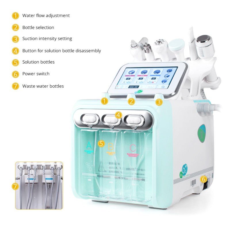 Shape Tactics AquaPure Elite 6-in-1 Hydra Dermabrasion & Oxygen Infusion Facial System