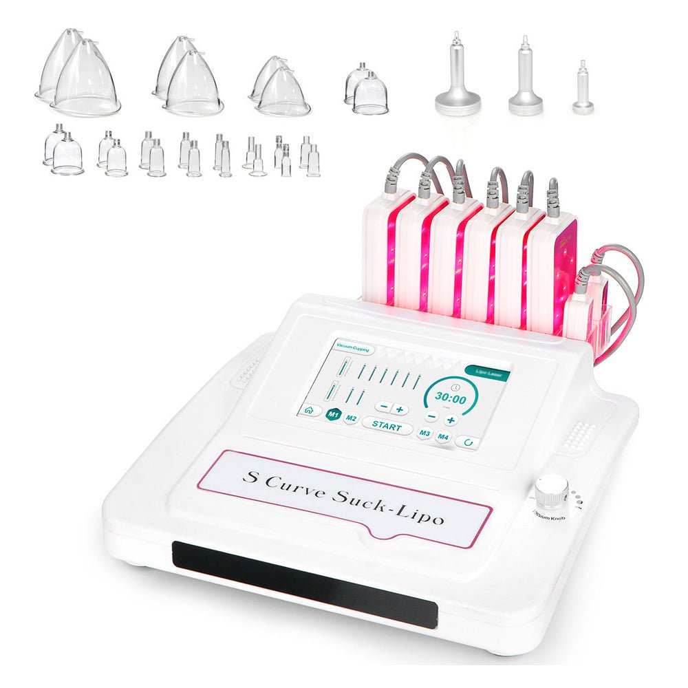 Shape Tactics 8-Pad LED Laser Lipo & Vacuum Suction Body Contouring System