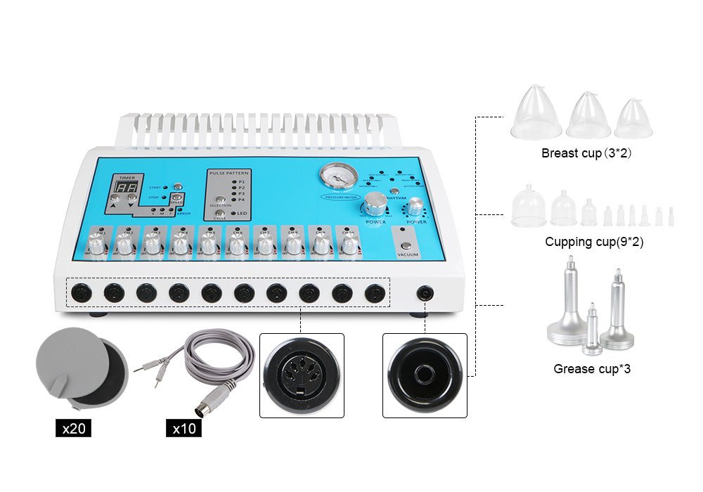 Shape Tactics Microcurrent BIO 2-in-1 EMS Muscle Toning & Vacuum Massage System