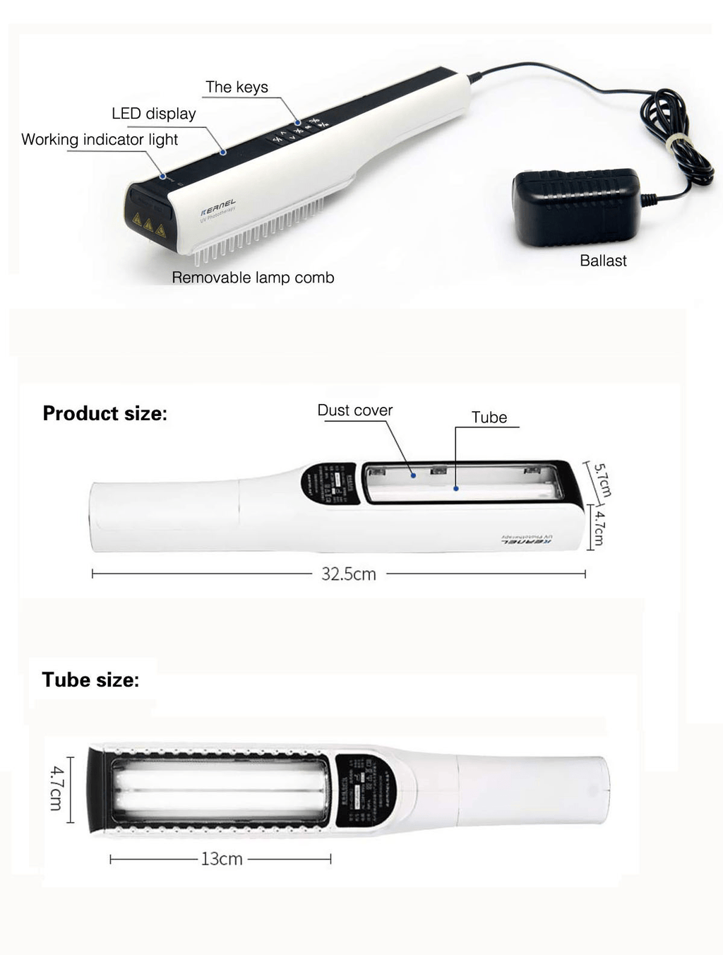 Shape Tactics Portable 311nm UVB Phototherapy Light