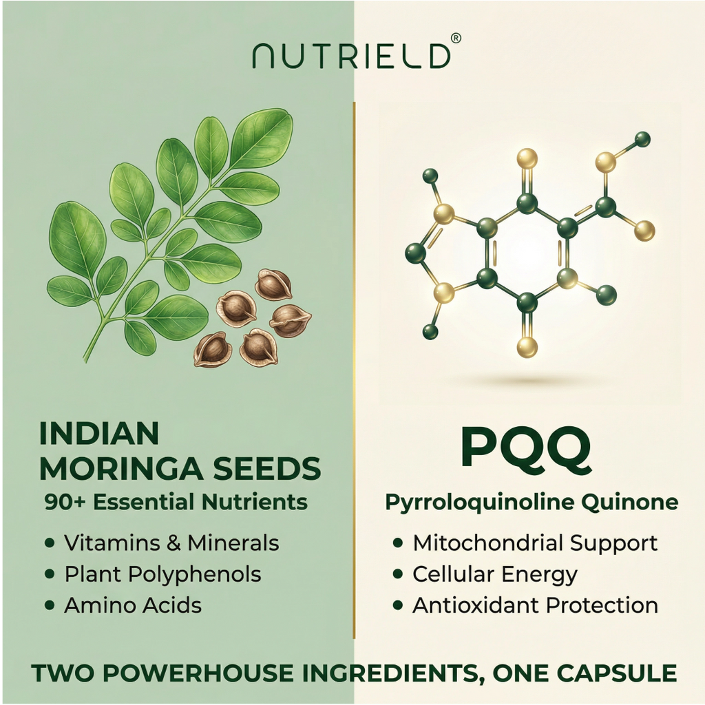 nuTRIELD Moringa + PQQ — Cellular Energy & Longevity Supplement