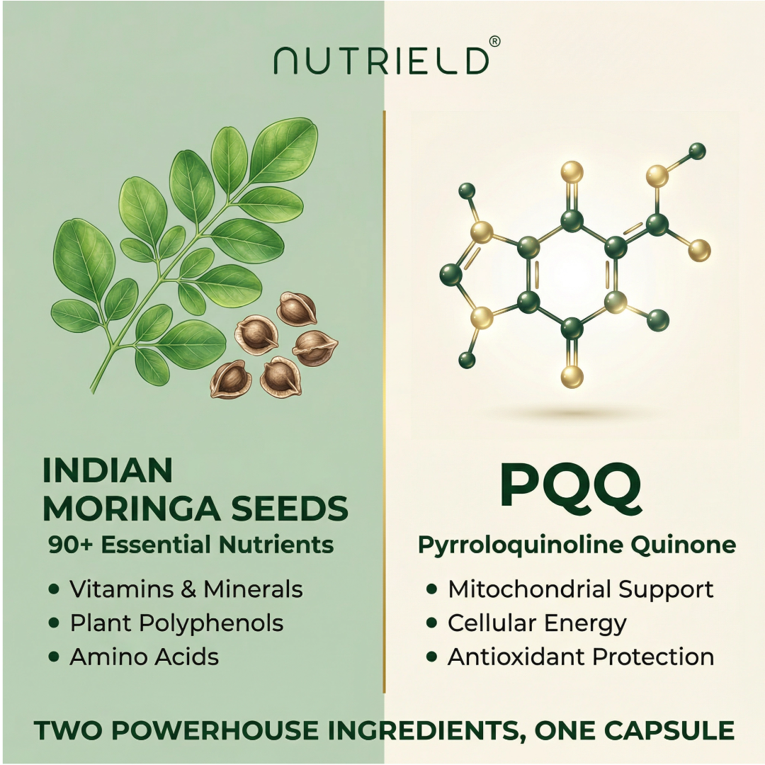 nuTRIELD Moringa + PQQ — Cellular Energy & Longevity Supplement