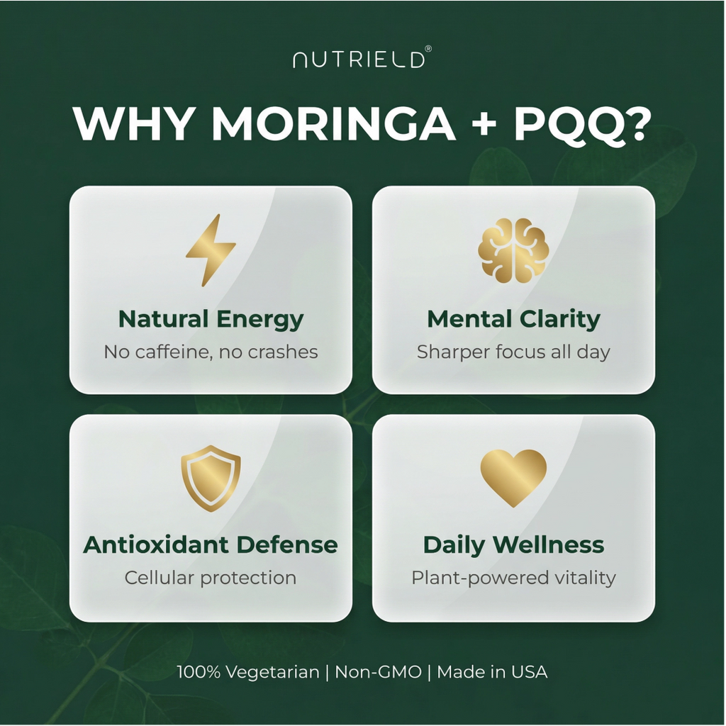 nuTRIELD Moringa + PQQ — Cellular Energy & Longevity Supplement